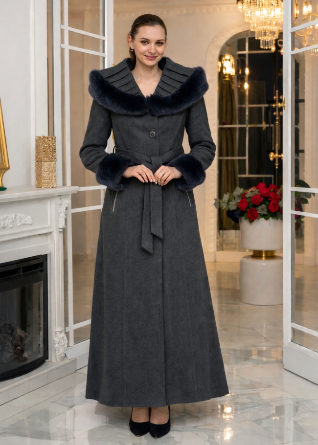 1392 مانطو جوخ كسرات - Anthracite