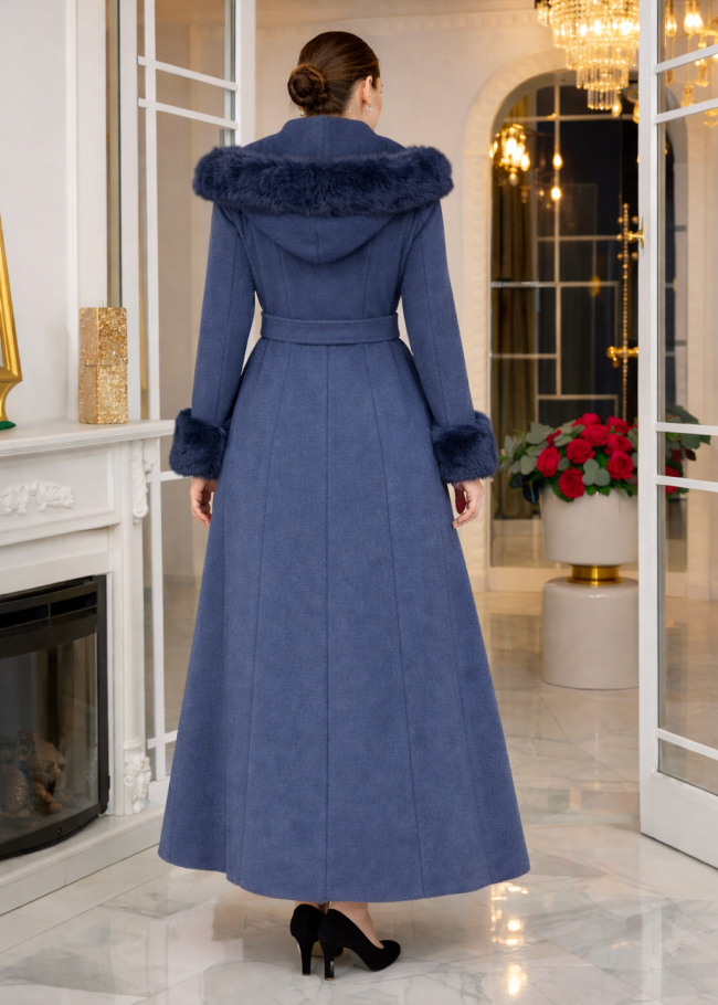 1392 مانطو جوخ كسرات - deep blue