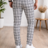 Formal - Sport - Checkered Pants | Code: 2004 - white