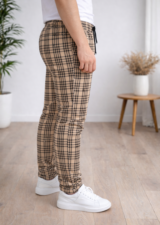 بنطلون رسمي - سبور - كارو | كود: 2004 - ترابي