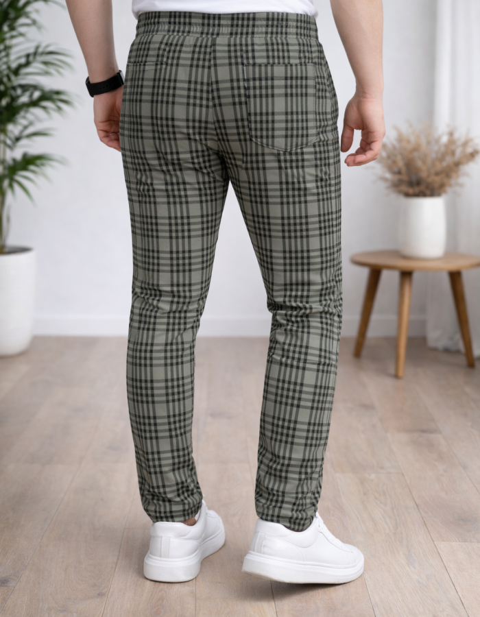 Formal - Sport - Checkered Pants | Code: 2004 - khaki