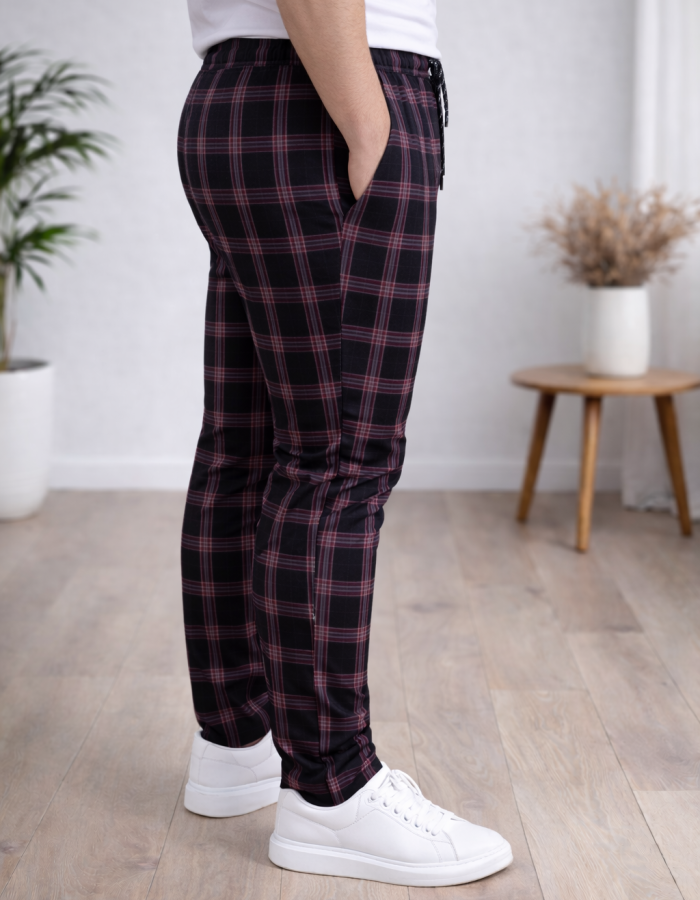 Formal - Sport - Checkered Pants | Code: 2009 - black