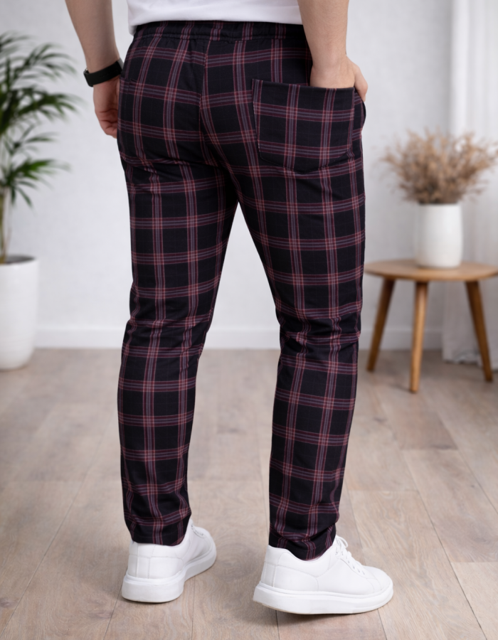 Formal - Sport - Checkered Pants | Code: 2009 - black