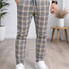 Formal - Sport - Checkered Pants | Code: 2009 - tan