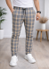 Formal - Sport - Checkered Pants | Code: 2009 - tan