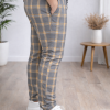 Formal - Sport - Checkered Pants | Code: 2009 - tan