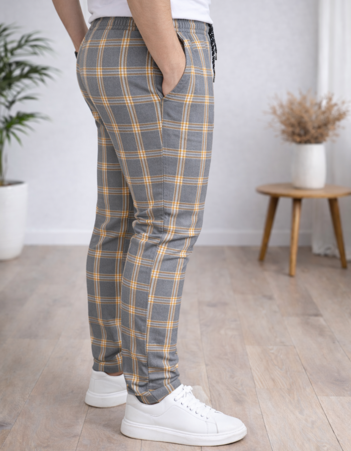 Formal - Sport - Checkered Pants | Code: 2009 - tan
