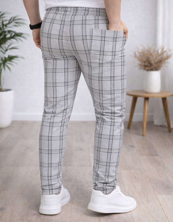 Formal - Sport - Checkered Pants | Code: 2009 - gray