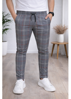 بنطلون رجالي كارو قصة سليم فت 2009 - خمري