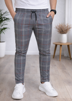 بنطلون رجالي كارو قصة سليم فت 2009 - خمري