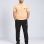 Men’s sporty pyjama set with zip and subtle print 2201 - beige