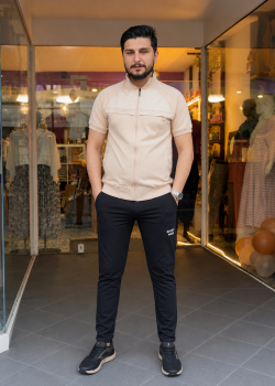 2202  بيجاما رجالي SPORT - بيج
