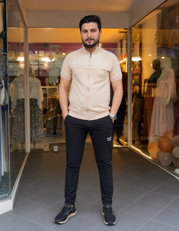 2202  بيجاما رجالي SPORT - بيج