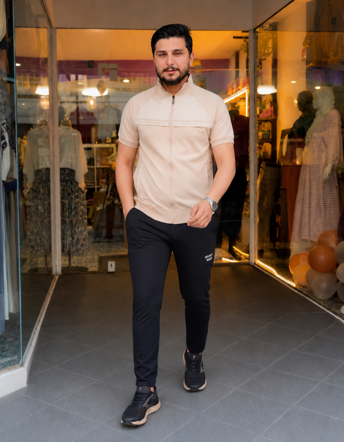 2202  بيجاما رجالي SPORT - بيج