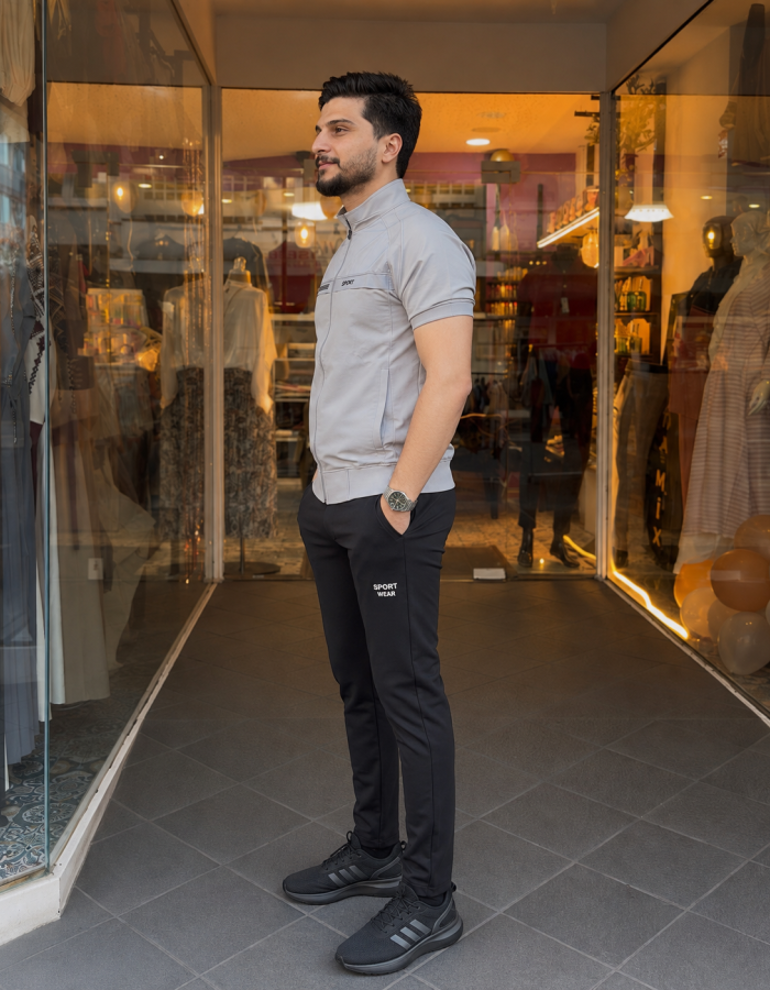 2202  بيجاما رجالي SPORT - فضي