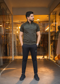 2202  بيجاما رجالي SPORT - زيتي