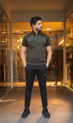 2202  بيجاما رجالي SPORT - زيتي