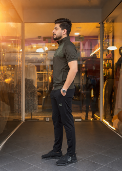 2202  بيجاما رجالي SPORT - زيتي