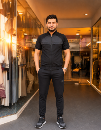 2202  بيجاما رجالي SPORT - اسود