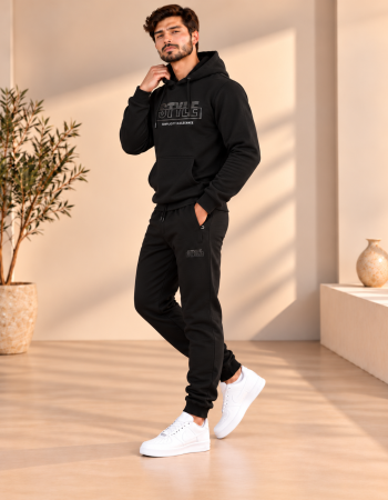2216 بيجمة رجالي  - اسود