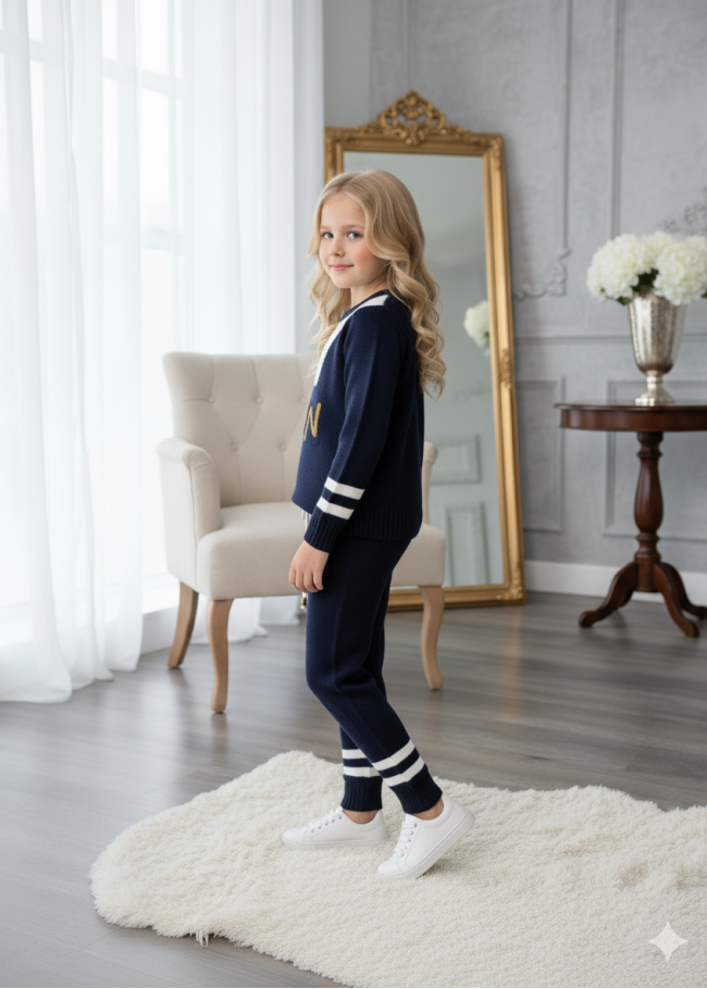 3109 بجامة تريكو RUN - كحلي