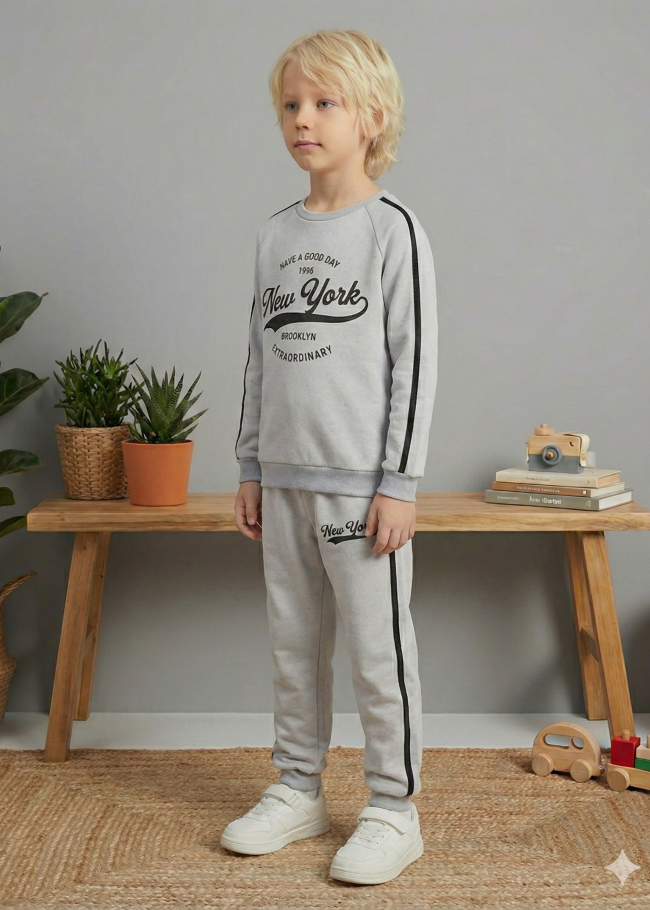 3110 بجامة 3خيط محير  - فضي