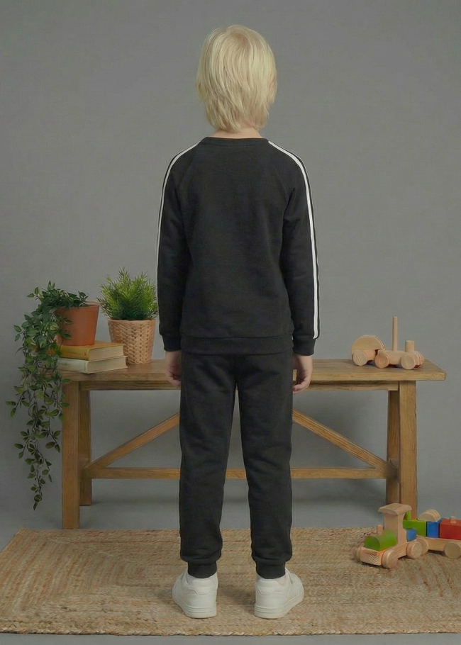 3110 بجامة 3خيط محير  - اسود