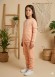 Mädchen Winter-Pyjama aus Baumwolle (3-Faden) Slim Fit 3111 - Rosa
