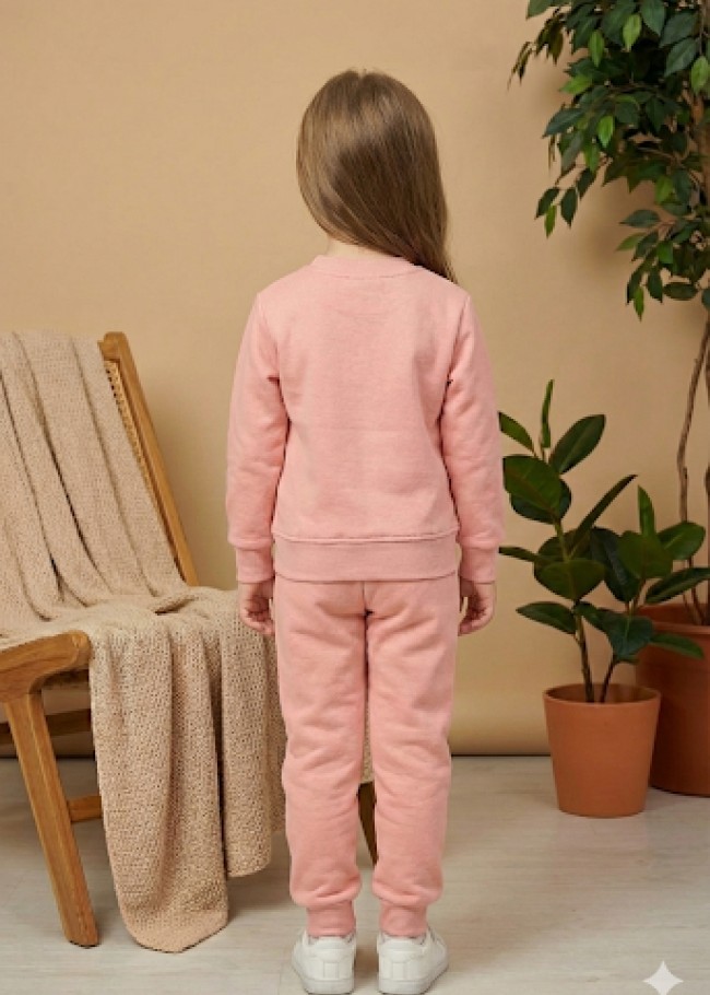 3113 بجامة بناتي فراشة منقطة - زهر