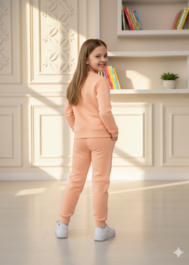 3114 بجامة بناتي فراشات  - بودرة