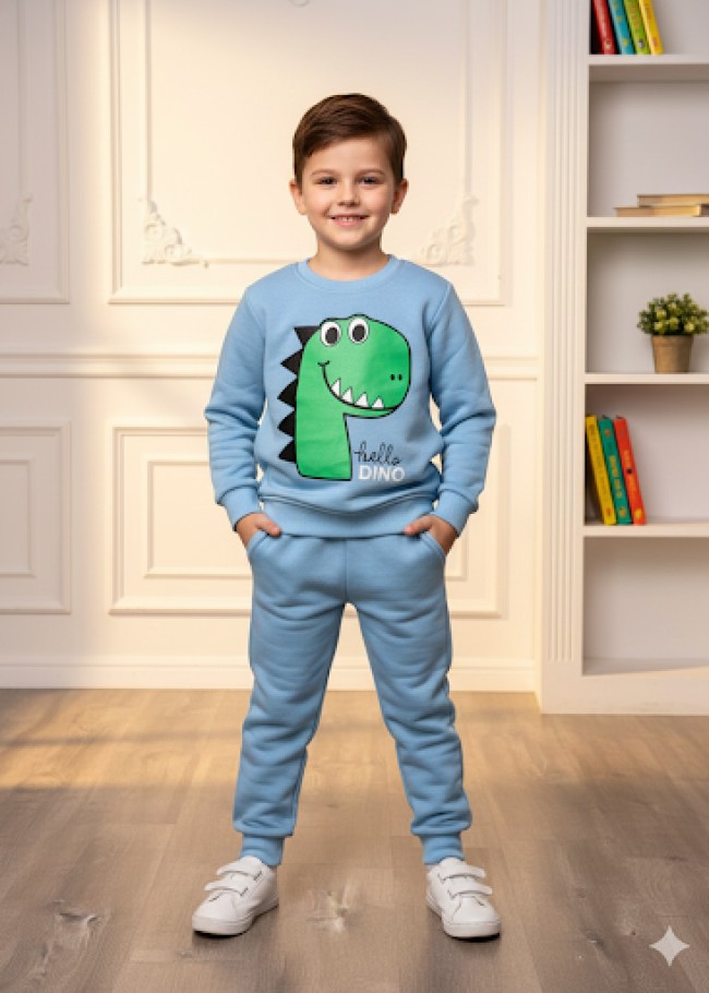 3115 بجامة صبياني ديناصور  - ريشي