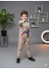 Boys Winter Fleece Pyjama Set Graphic Print 3117  - beige