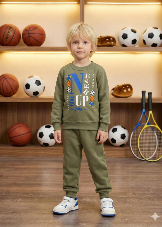 3119 بجامة ولادي كرة سلة  - عفني