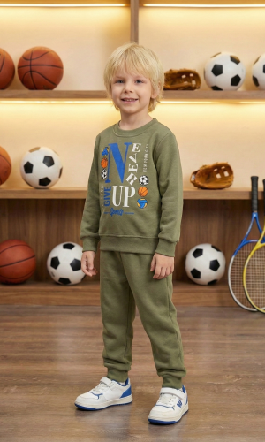 Boys' Winter Sports Tracksuit Set 3119  - mint