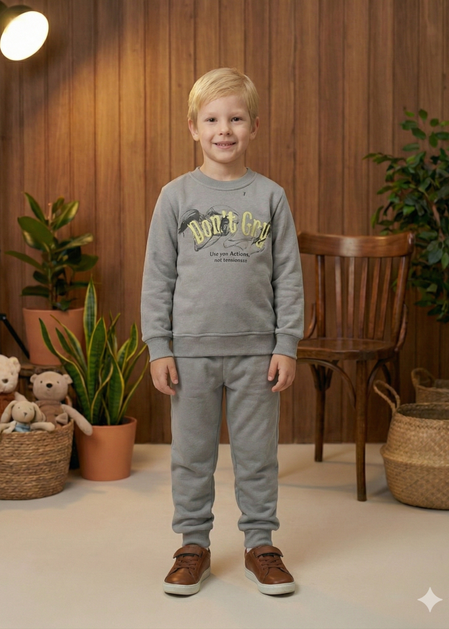 3120 بجامة ولادي لاتبكي  - فضي