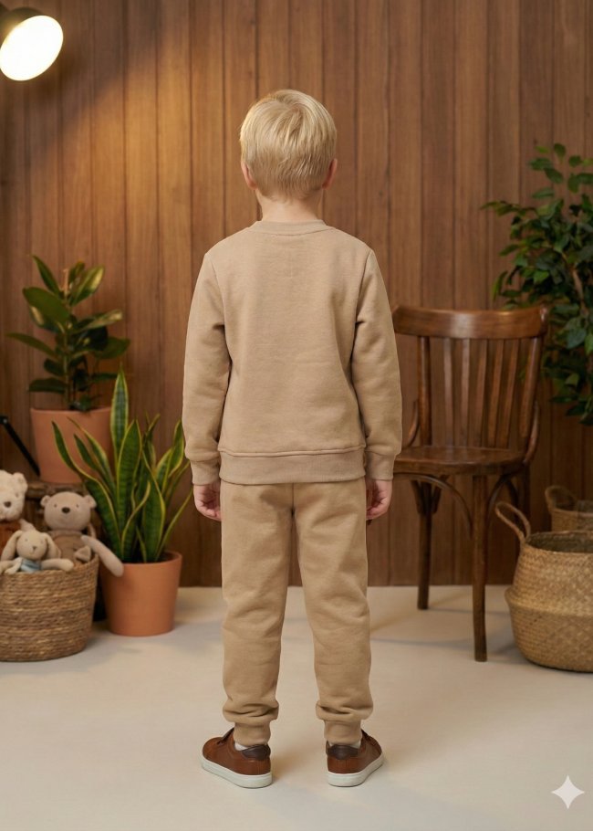 3120 بجامة ولادي لاتبكي  - بيج