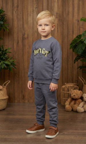 Boys Winter Pajama Set 3120  - Anthracite