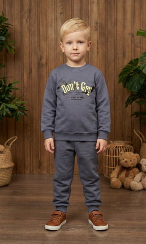 Boys Winter Pajama Set 3120  - Anthracite