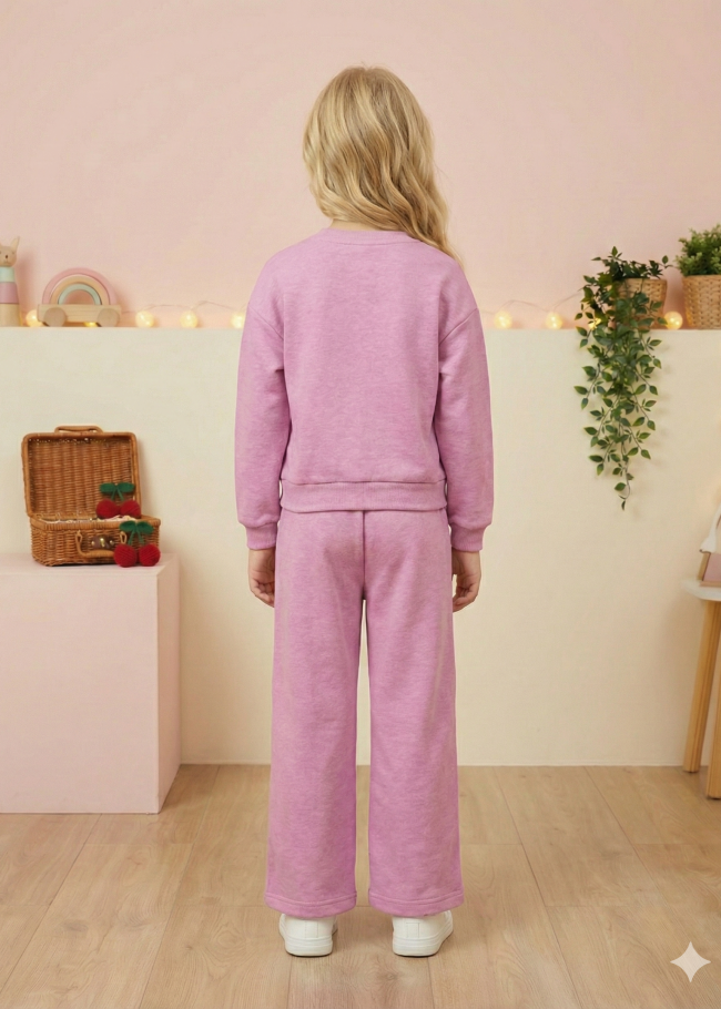 3122 بجامة بناتي كرزة  - نهدي