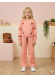 Girls 3-Thread Fleece-Lined Pyjama Set 3122  - pink