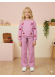 Girls 3-Thread Fleece-Lined Pyjama Set 3122  - lavender