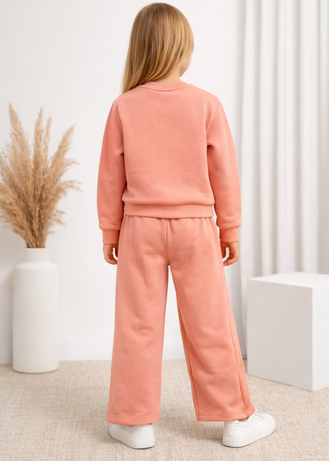 3123 بجامة بناتي فريز - زهر