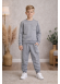 بيجامة ولادي قطن 3 خيط 3125  - فضي