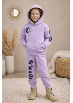 طقم بيجامة بناتي شتوي قطن 3 خيط مصوفة 3126 - نهدي