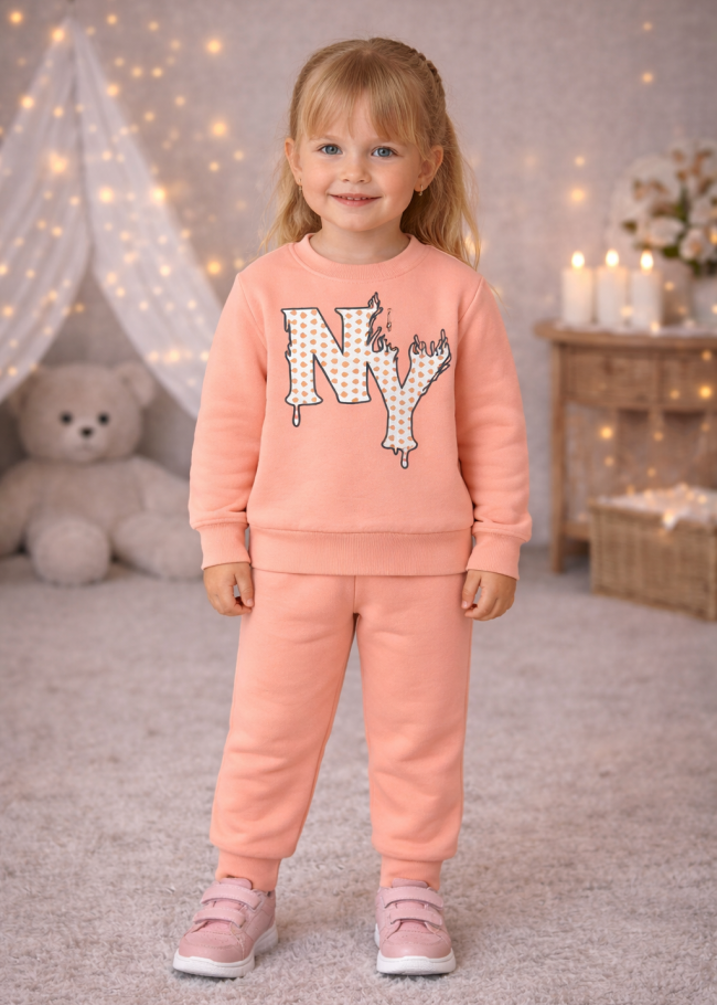 3133 بجامة بناتي ny - زهر