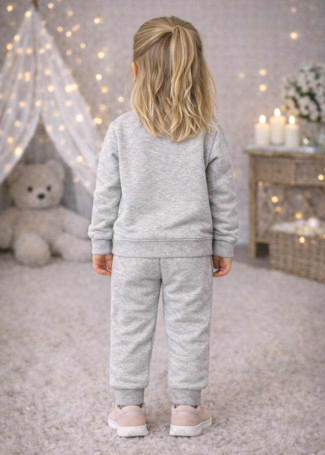 3133 بجامة بناتي ny - Grau