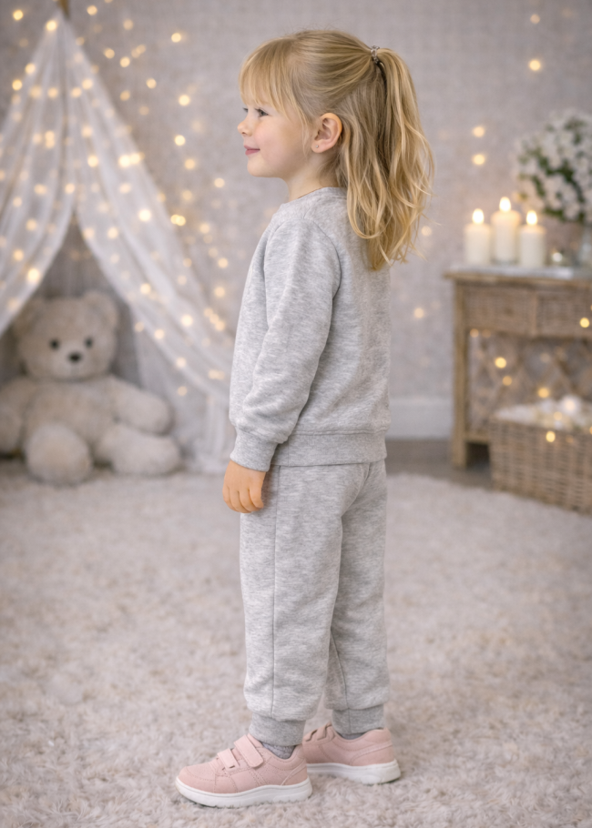 3133 بجامة بناتي ny - Grau