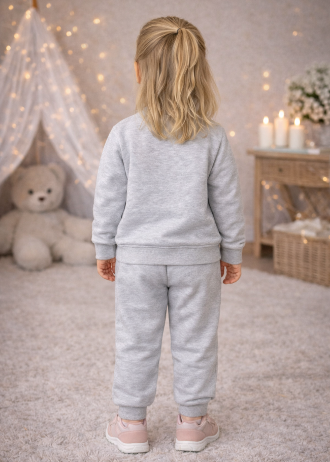 3136 بيجاما فراشة مع كتابة - Grau