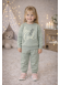 Mädchen Winter-Schlafanzug-Set gefüttert 3137 - Mint