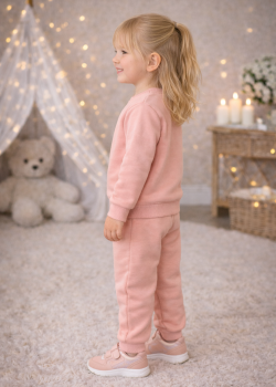 Mädchen Winter-Schlafanzug-Set gefüttert 3137 - Rosa